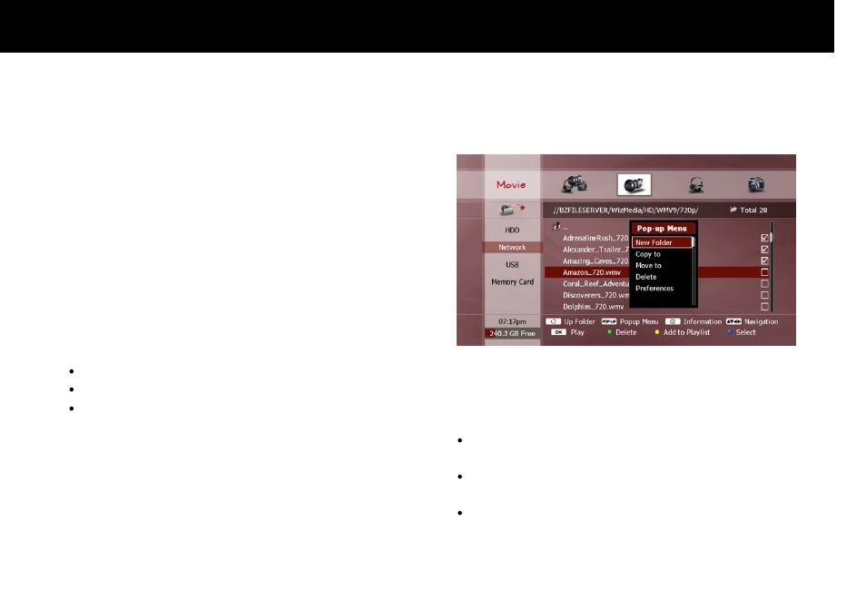 File management, Add folder | Beyonwiz FV-L1 User Manual | Page 84 / 118
