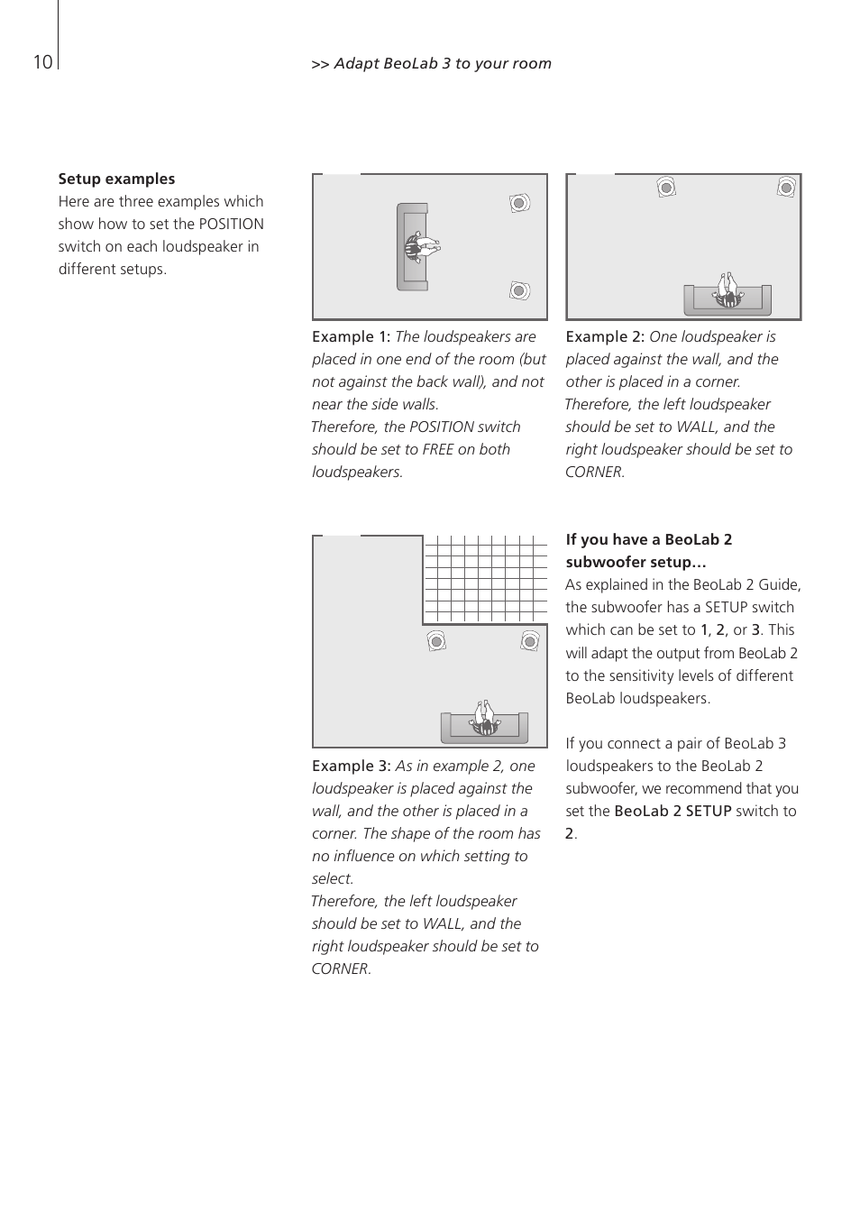 Bang & Olufsen BeoLab 3 - User Guide User Manual | Page 10 / 13