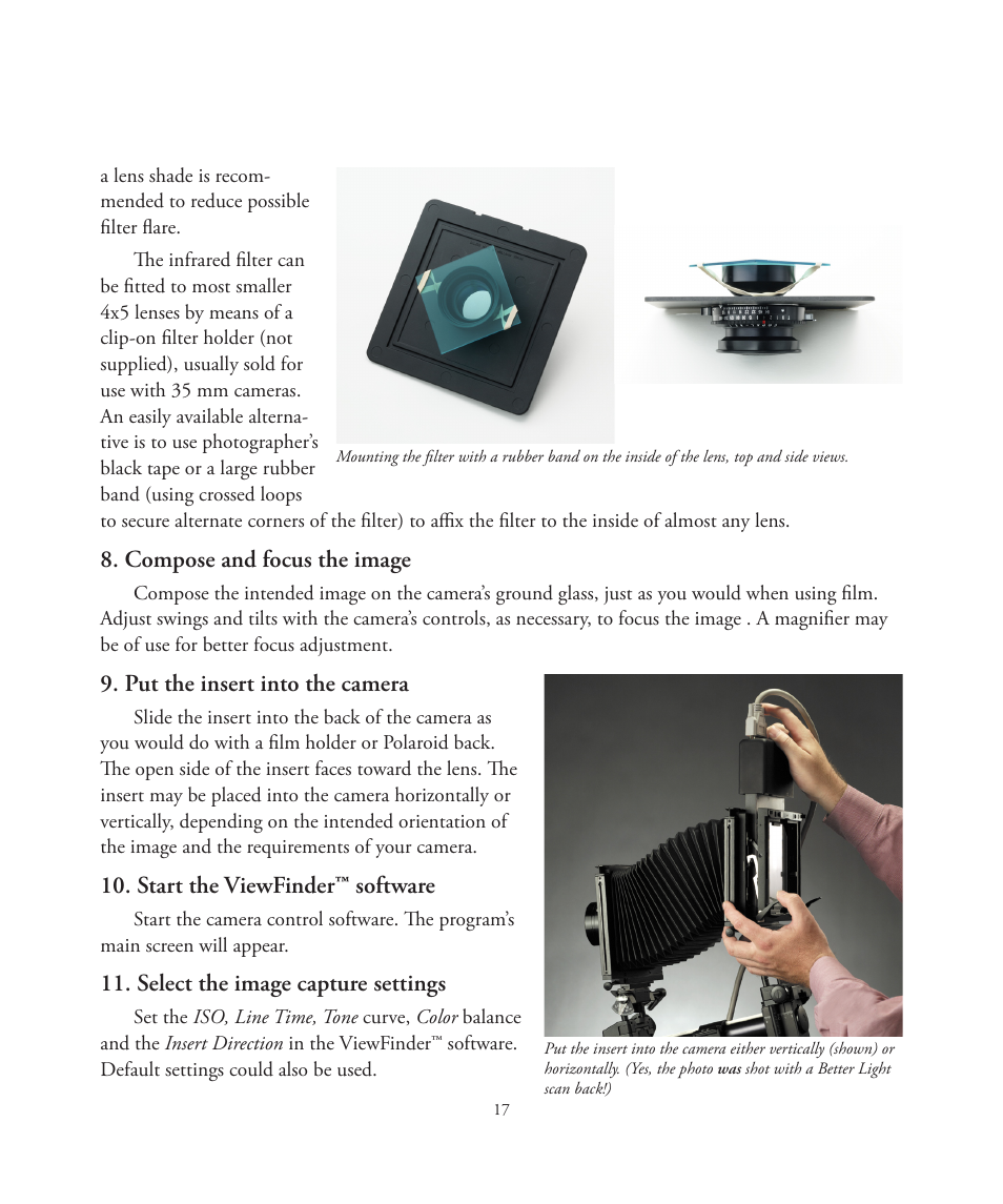 Better Light 7 User Manual | Page 17 / 99