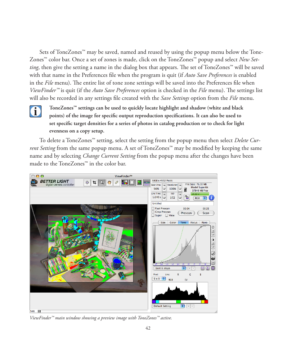 Better Light 7 User Manual | Page 42 / 99