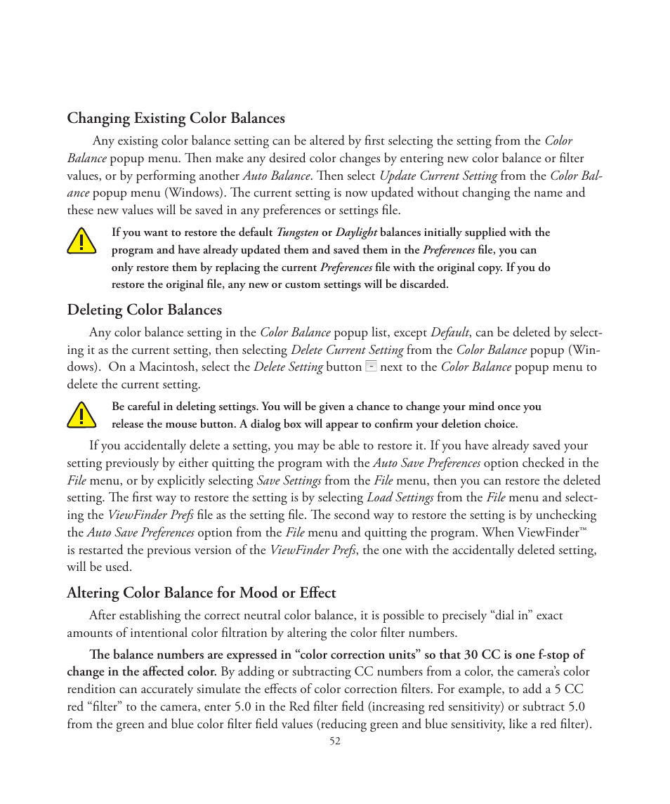 Better Light 7 User Manual | Page 52 / 99