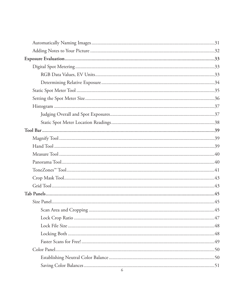 Better Light 7 User Manual | Page 6 / 99