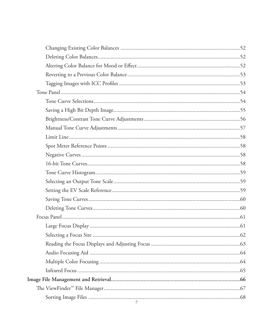 Better Light 7 User Manual | Page 7 / 99