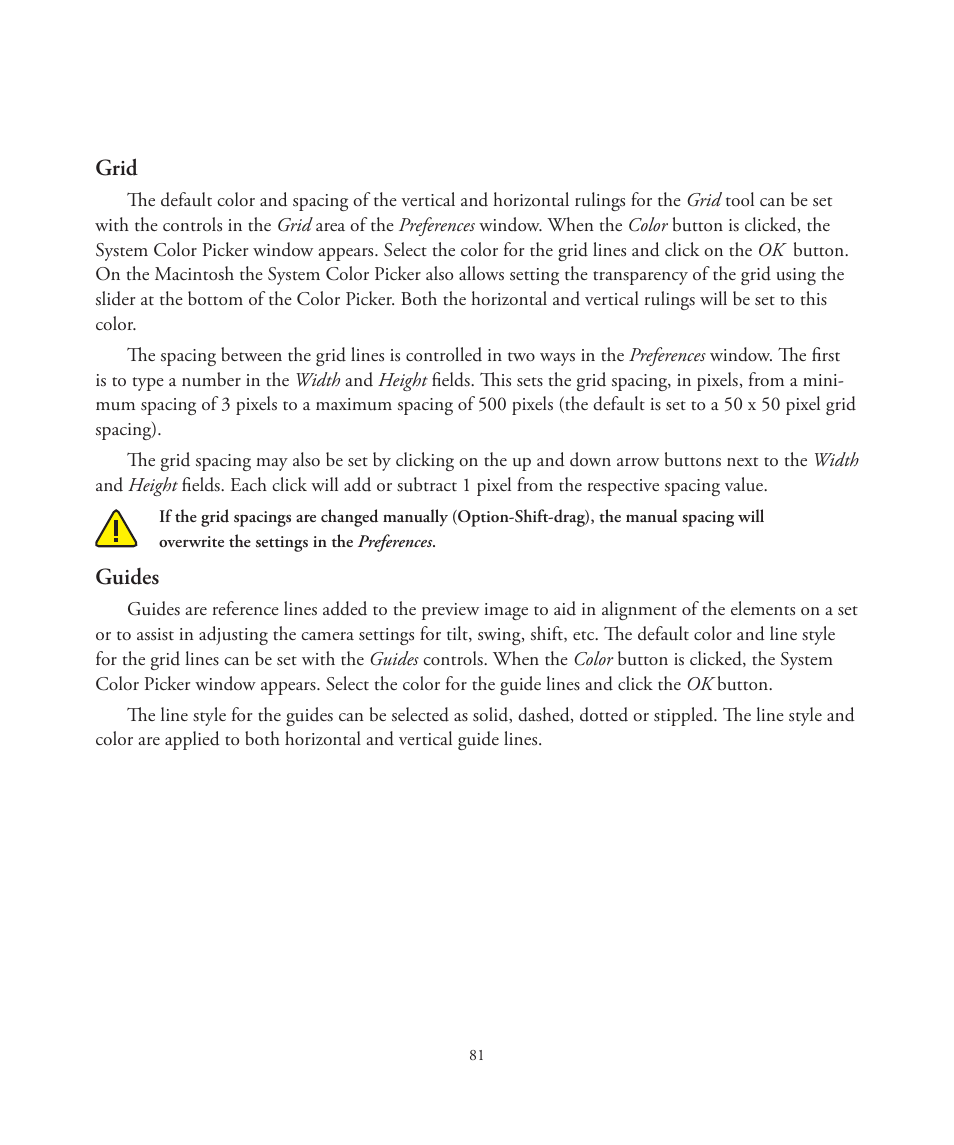 Better Light 7 User Manual | Page 81 / 99