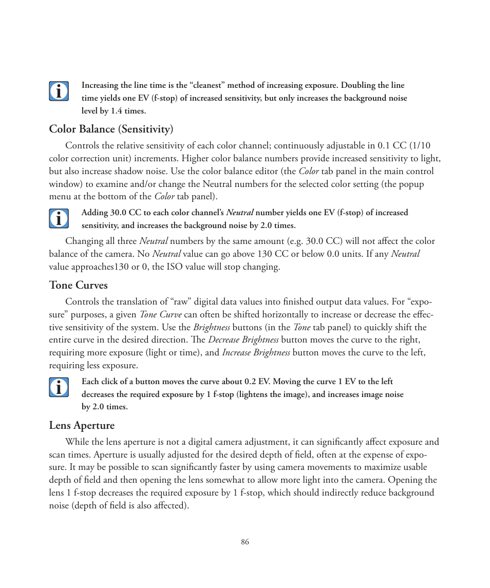 Better Light 7 User Manual | Page 86 / 99