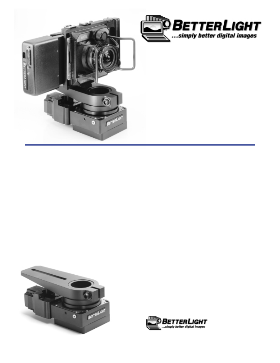 Better Light Panoramic Camera System User Manual | 1 page