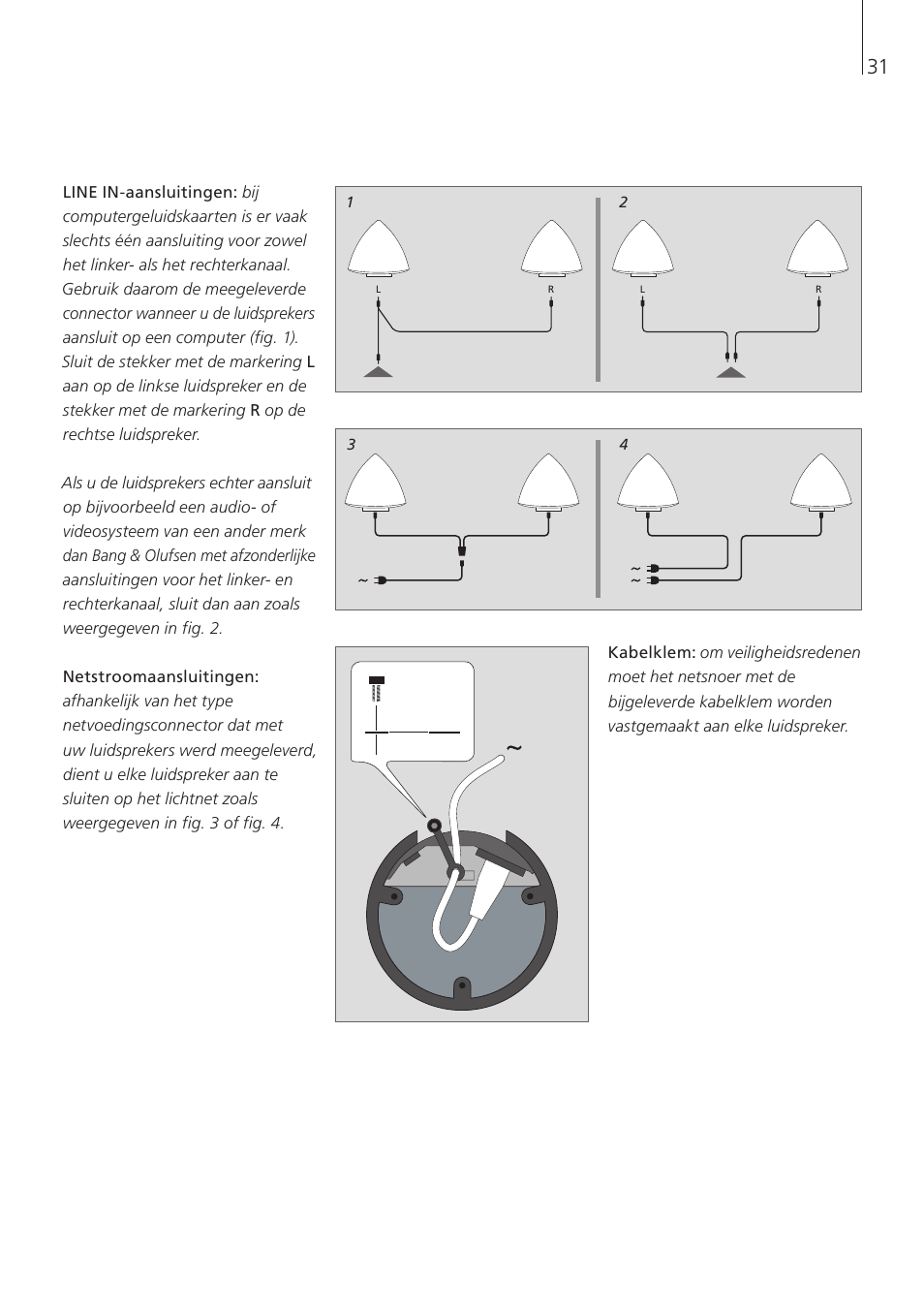 Bang & Olufsen BeoLab 4 PC - User Guide User Manual | Page 31 / 76