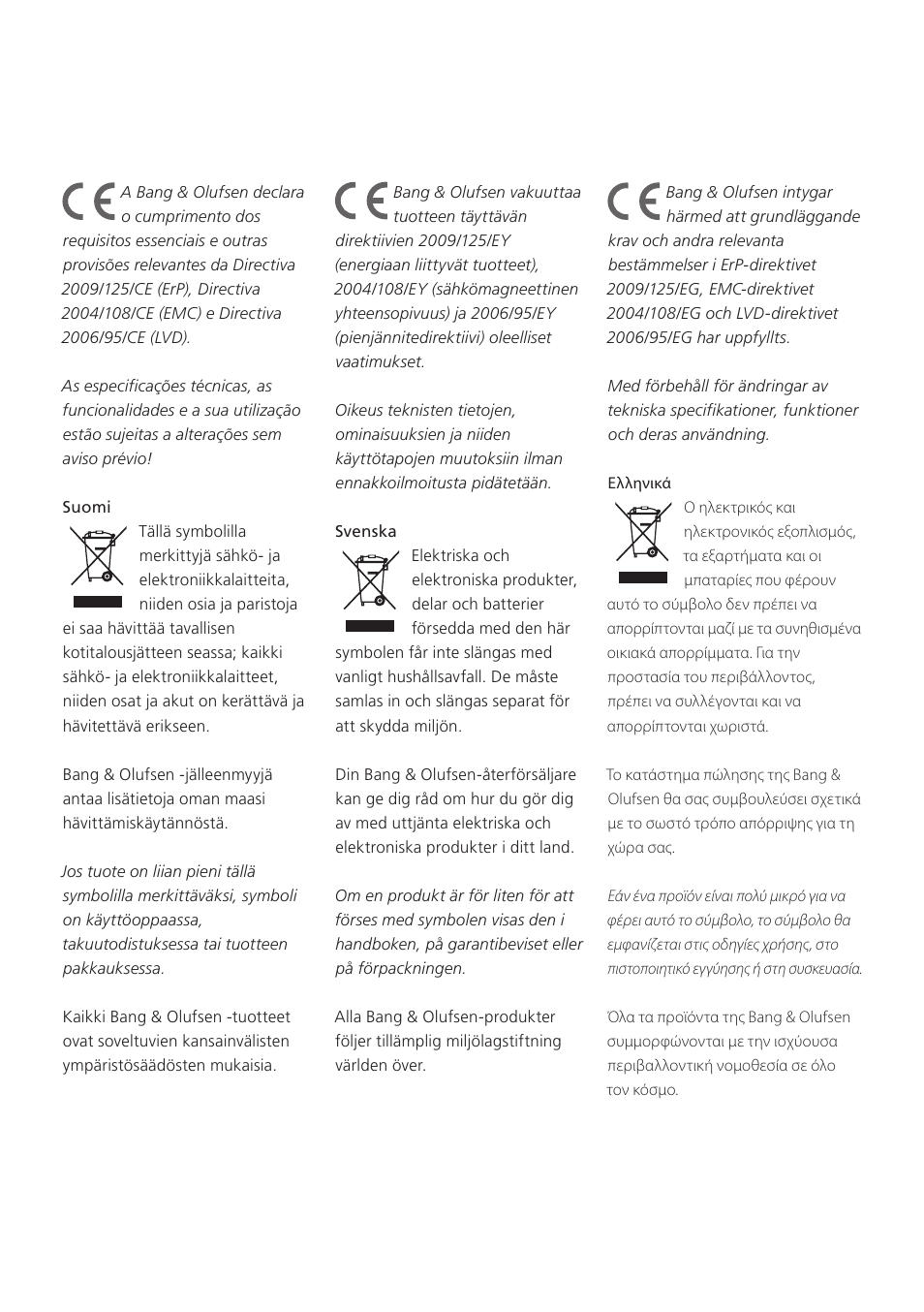 Bang & Olufsen BeoLab 4 PC - User Guide User Manual | Page 71 / 76