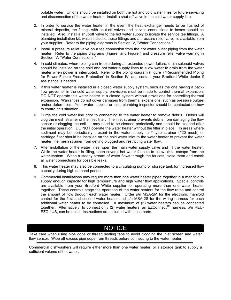 Notice | Bradford White Everhot TG-150I-N(X) User Manual | Page 14 / 92