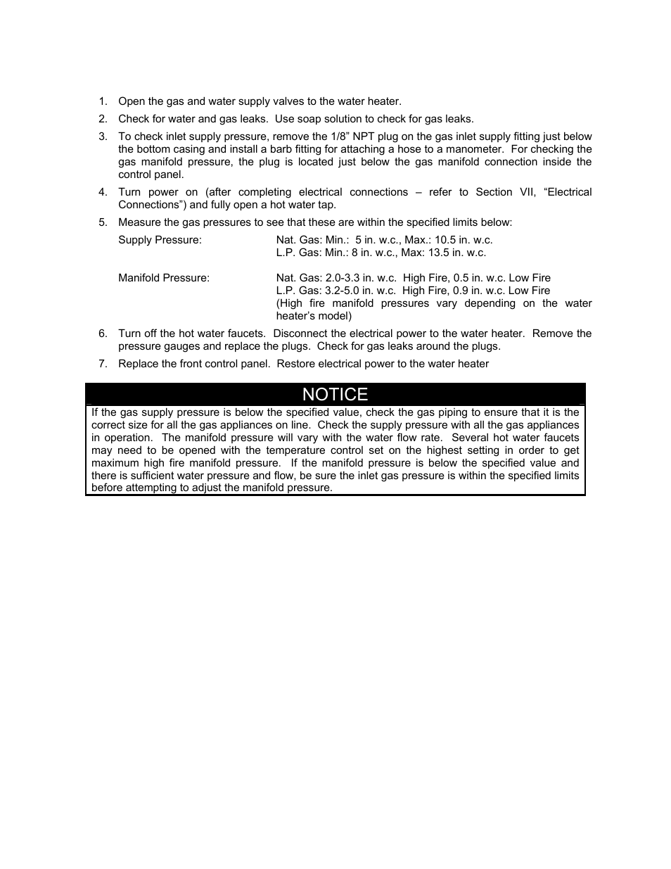 Notice | Bradford White Everhot TG-150I-N(X) User Manual | Page 48 / 92