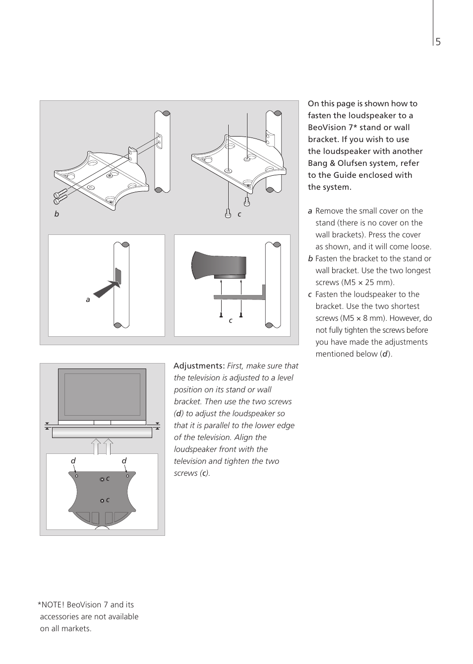 Bang & Olufsen BeoLab 7-1 - User Guide User Manual | Page 5 / 12