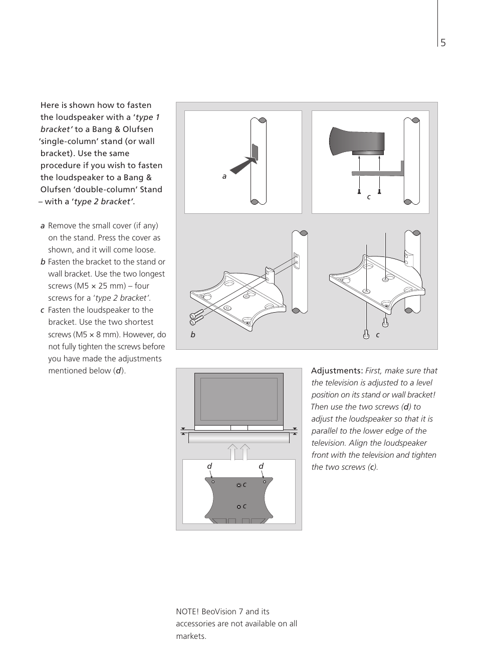 Bang & Olufsen BeoLab 7-2 - User Guide User Manual | Page 5 / 12