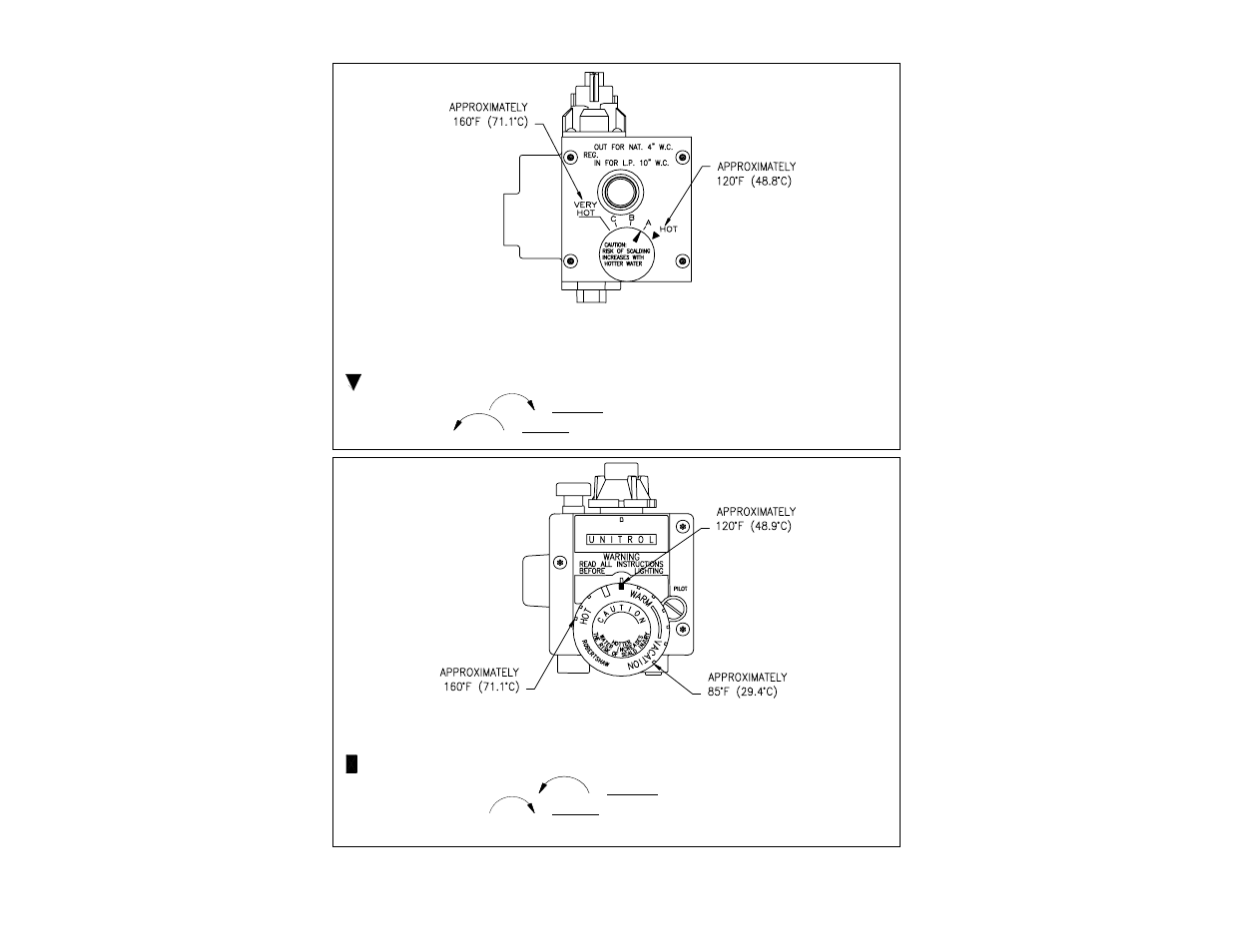 Thermostat adjustment | Bradford-White Corp 238-37281-00R User Manual | Page 18 / 24