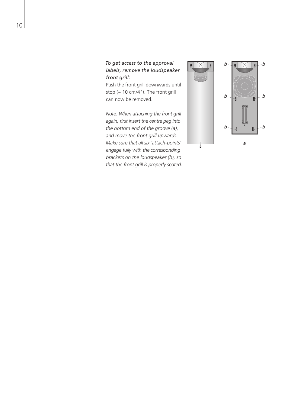 Bang & Olufsen BeoLab 7-4 - User Guide User Manual | Page 10 / 12