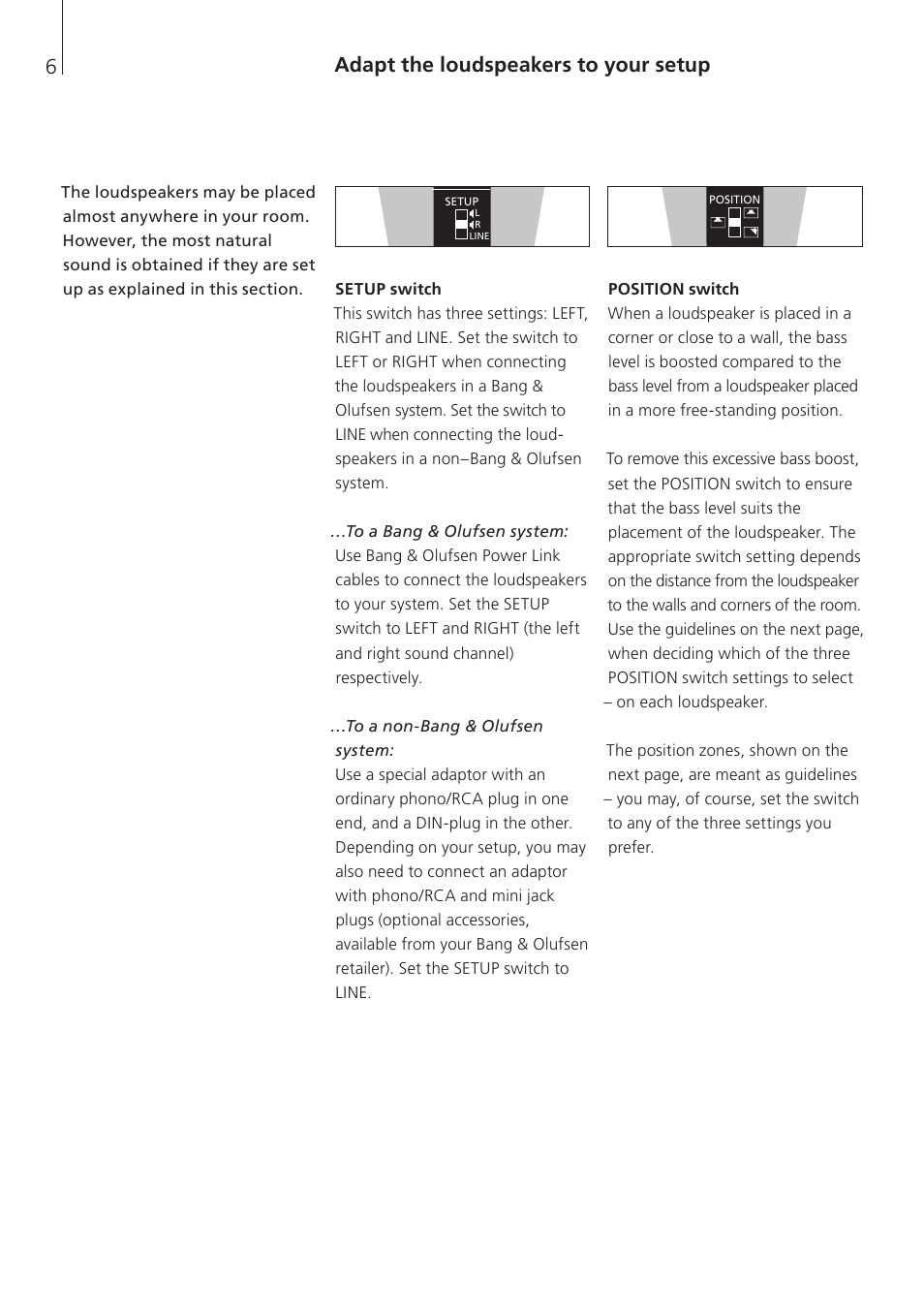 Adapt the loudspeakers to your setup | Bang & Olufsen BeoLab 8002 - User Guide User Manual | Page 6 / 12