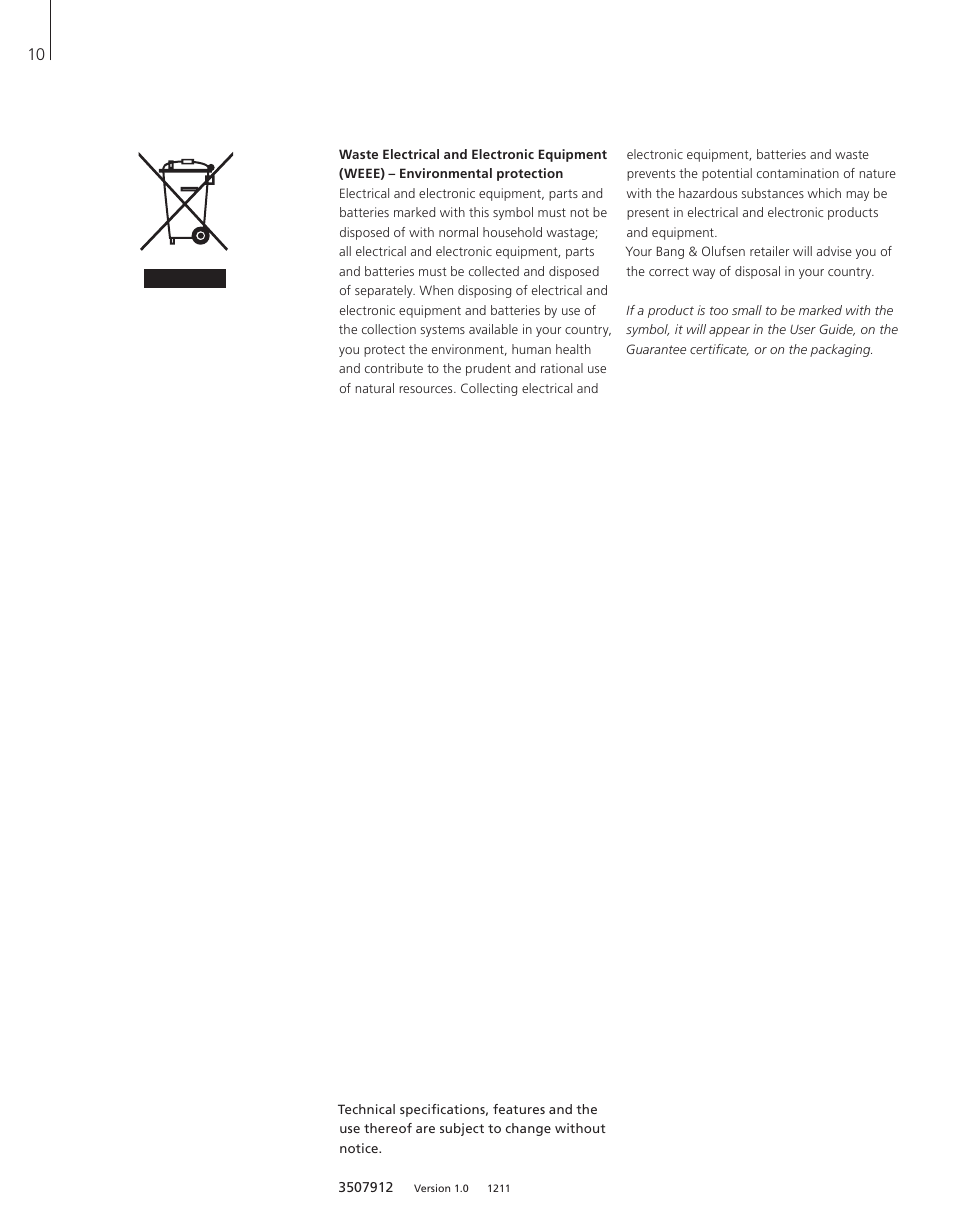 Bang & Olufsen BeoLab 9 - User Guide User Manual | Page 10 / 12