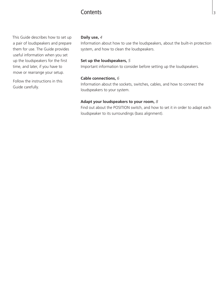Bang & Olufsen BeoLab 9 - User Guide User Manual | Page 3 / 12