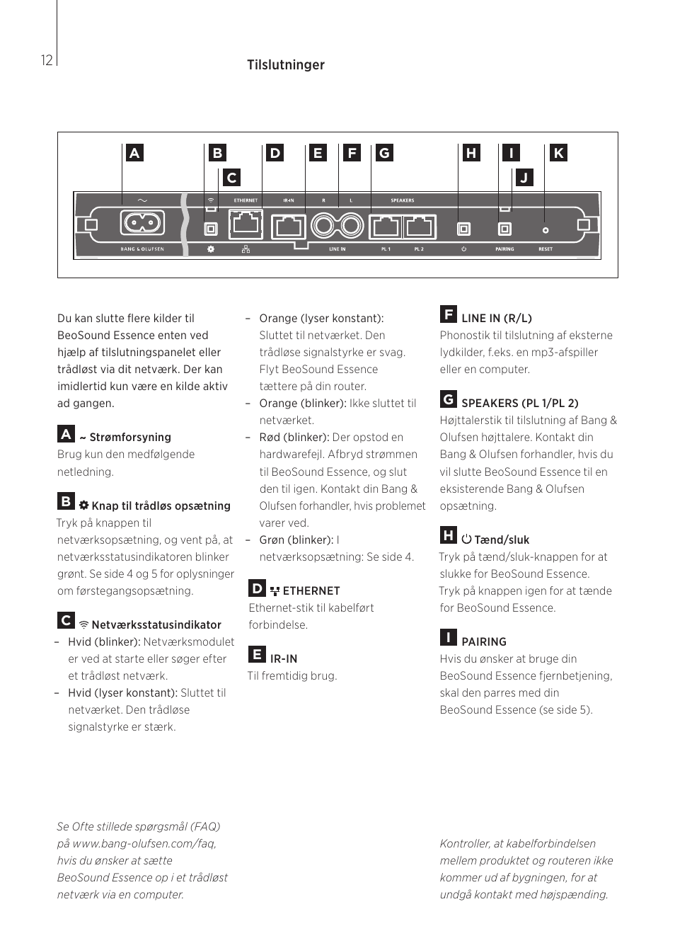 Bang & Olufsen BeoSound Essence - User Guide User Manual | Page 12 / 76