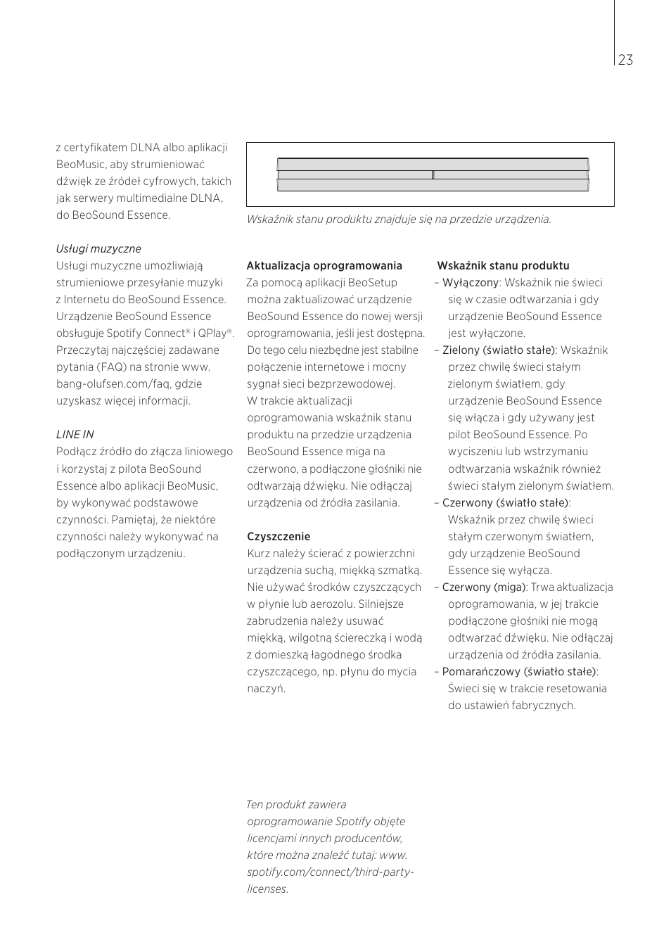 Bang & Olufsen BeoSound Essence - User Guide User Manual | Page 23 / 76