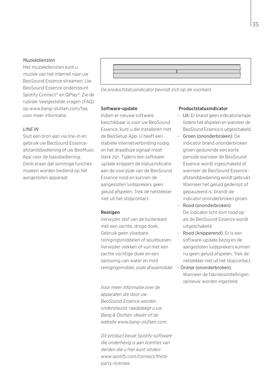 Bang & Olufsen BeoSound Essence - User Guide User Manual | Page 35 / 76