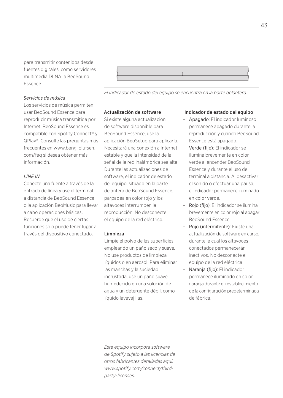 Bang & Olufsen BeoSound Essence - User Guide User Manual | Page 43 / 76