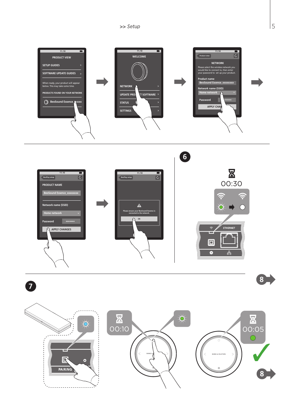 Setup | Bang & Olufsen BeoSound Essence - User Guide User Manual | Page 5 / 76