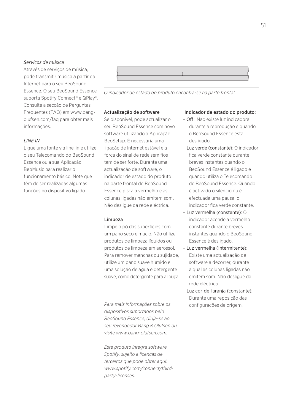 Bang & Olufsen BeoSound Essence - User Guide User Manual | Page 51 / 76