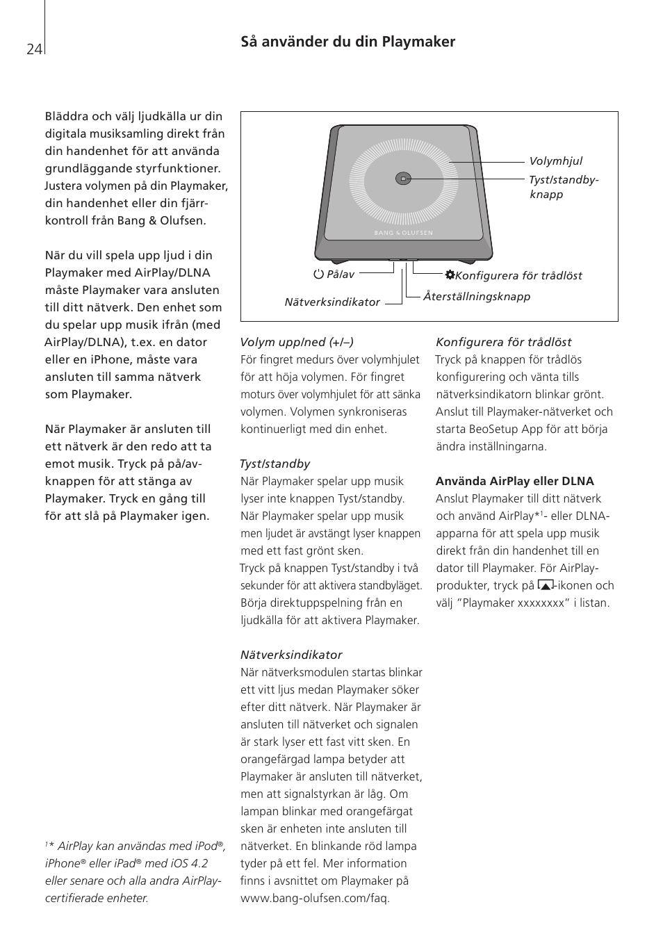 Så använder du din playmaker | Bang & Olufsen Playmaker - User Guide User Manual | Page 24 / 80