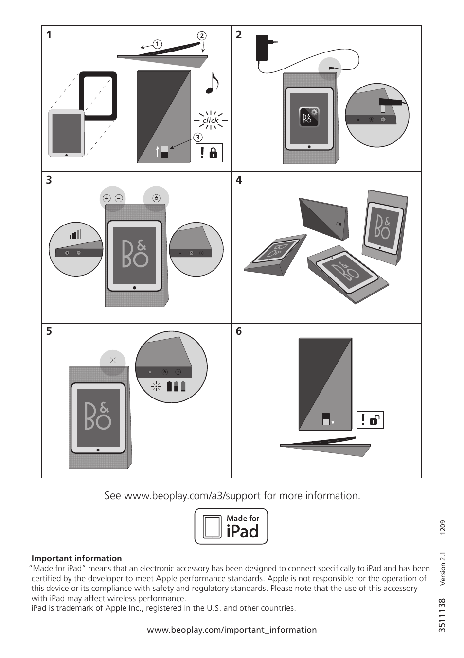 Bang & Olufsen BeoPlay A3 - User Guide User Manual | Page 2 / 2