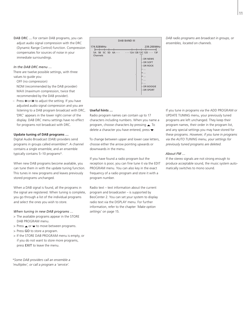 Bang & Olufsen BeoCenter 2 - User Guide User Manual | Page 11 / 28