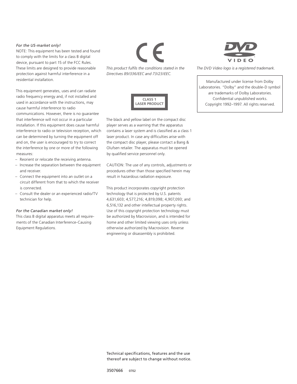 Bang & Olufsen BeoCenter 2 - User Guide User Manual | Page 27 / 28