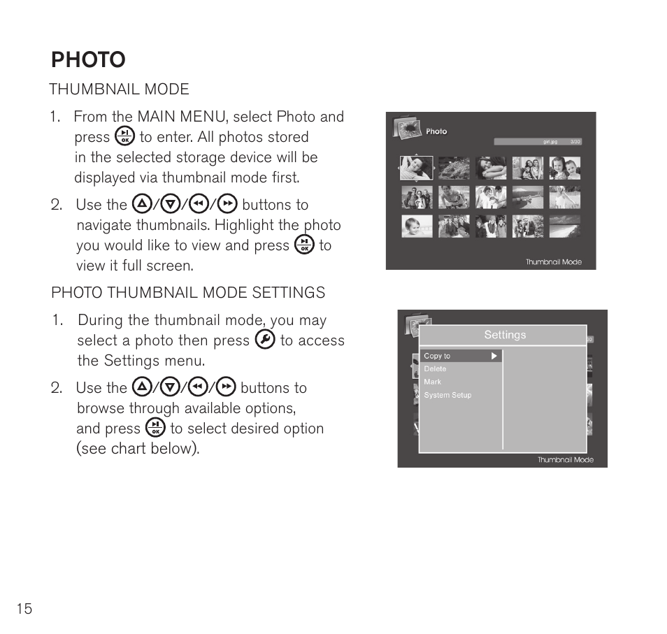 Photo | Brookstone Digital Photo Frame User Manual | Page 16 / 40