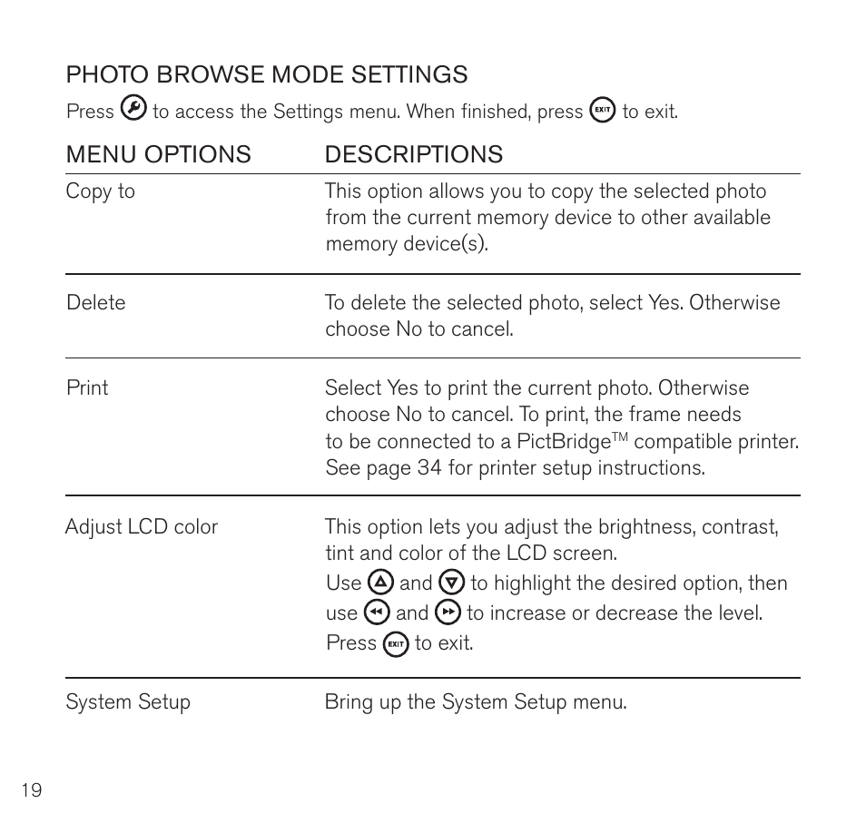 Brookstone Digital Photo Frame User Manual | Page 20 / 40