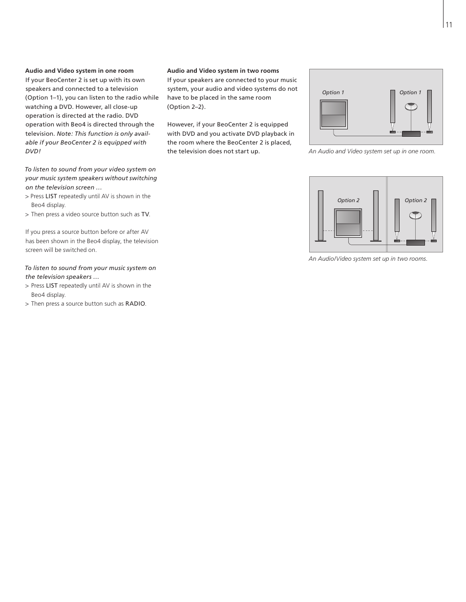 Bang & Olufsen BeoCenter 2 Socket Unit - User Guide User Manual | Page 11 / 16