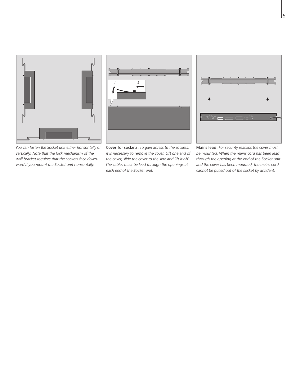 Bang & Olufsen BeoCenter 2 Socket Unit - User Guide User Manual | Page 5 / 16