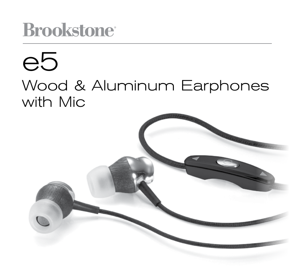 Brookstone E5 User Manual | 8 pages