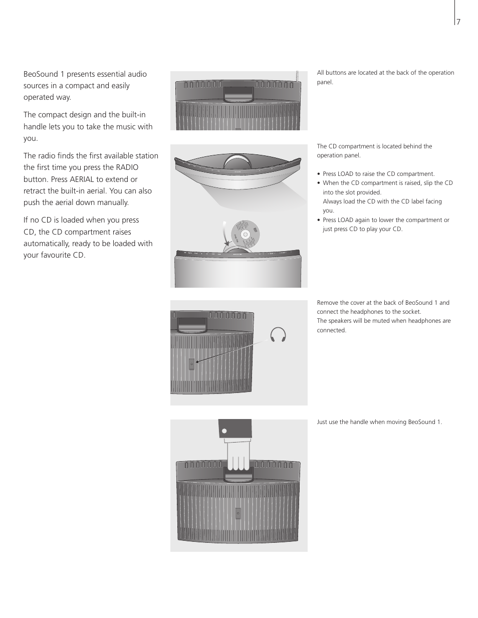 Bang & Olufsen BeoSound 1 - User Guide User Manual | Page 7 / 24