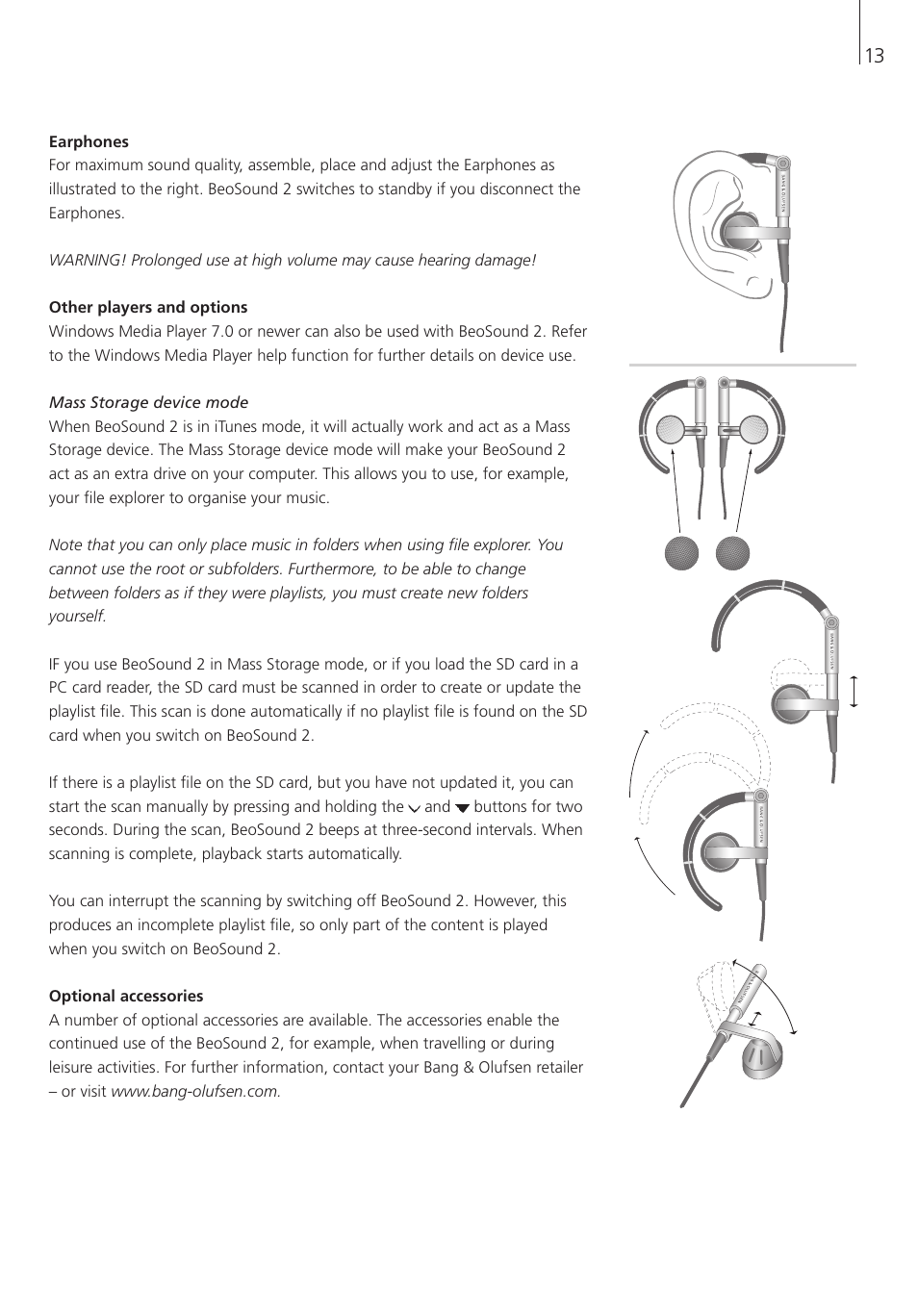 Bang & Olufsen BeoSound 2 - User Guide User Manual | Page 13 / 56