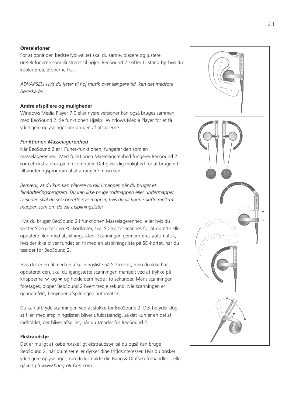 Bang & Olufsen BeoSound 2 - User Guide User Manual | Page 23 / 46