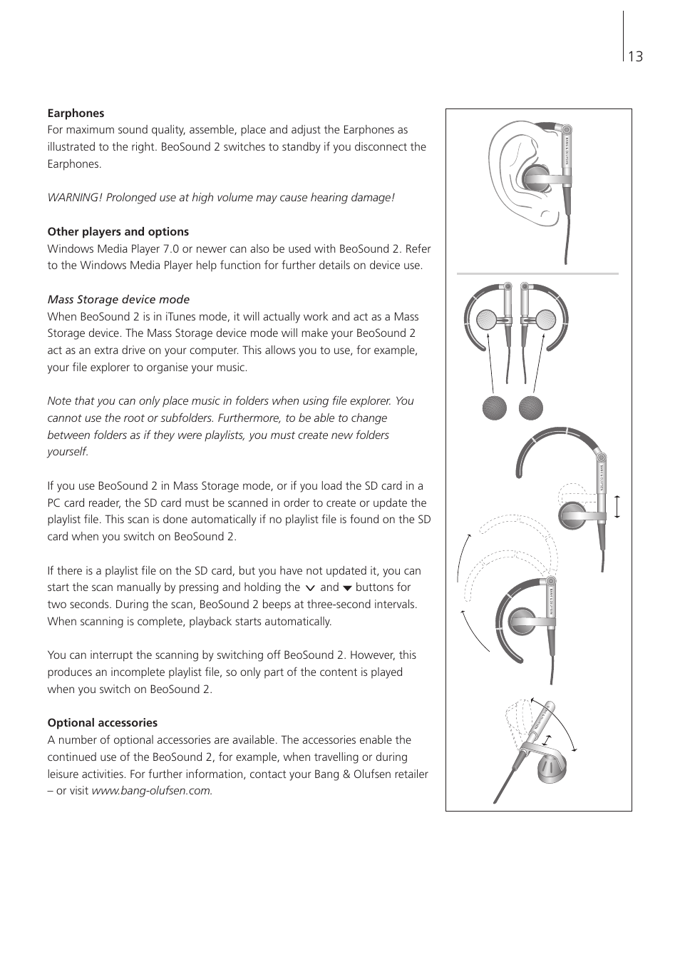 Bang & Olufsen BeoSound 2 - User Guide User Manual | Page 13 / 48