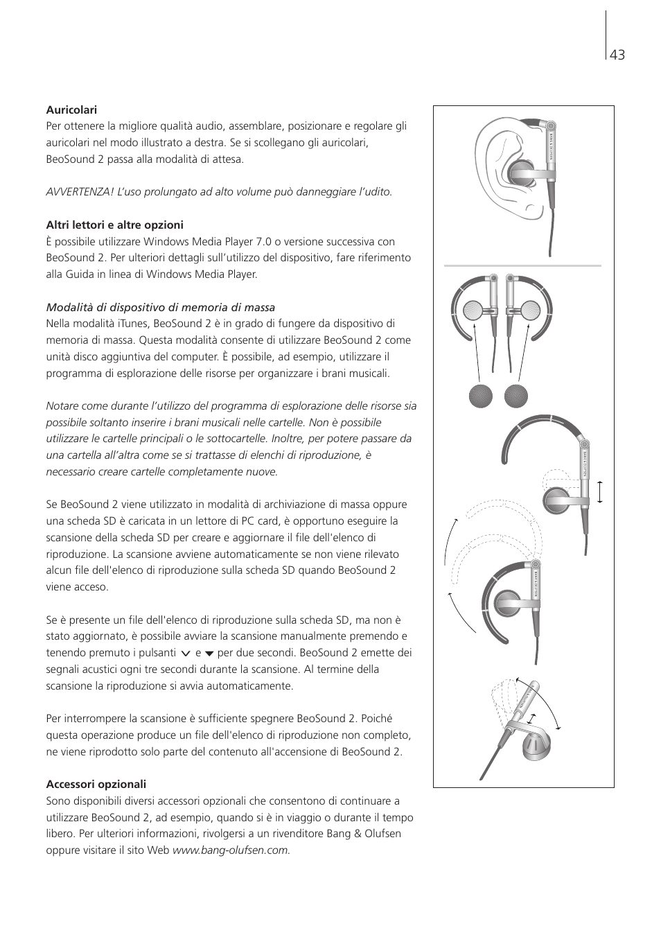 Bang & Olufsen BeoSound 2 - User Guide User Manual | Page 43 / 48