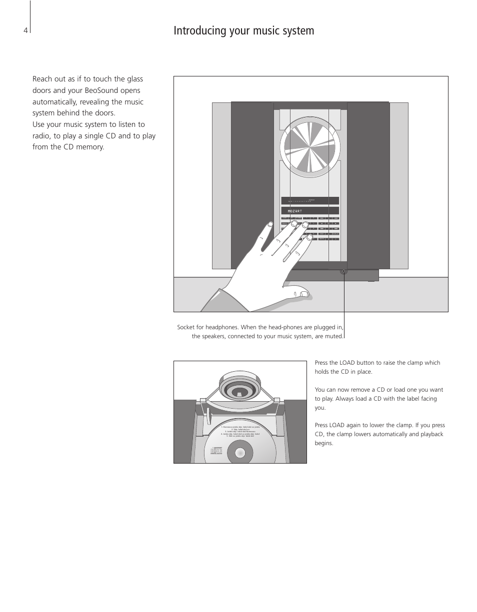 Introducing your music system | Bang & Olufsen BeoSound 3200 - User Guide User Manual | Page 4 / 48
