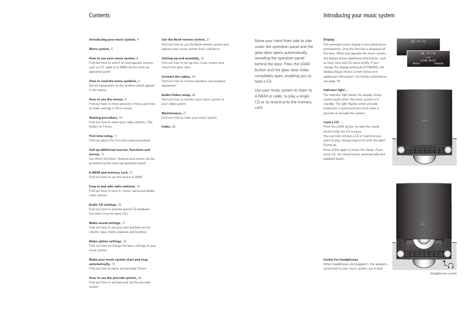Bang & Olufsen BeoSound 4 - User Guide User Manual | Page 3 / 32