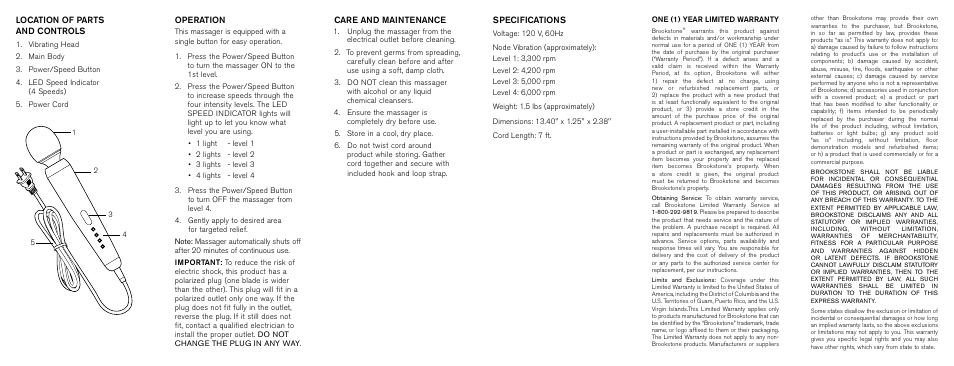 Brookstone 643494 User Manual | Page 2 / 2