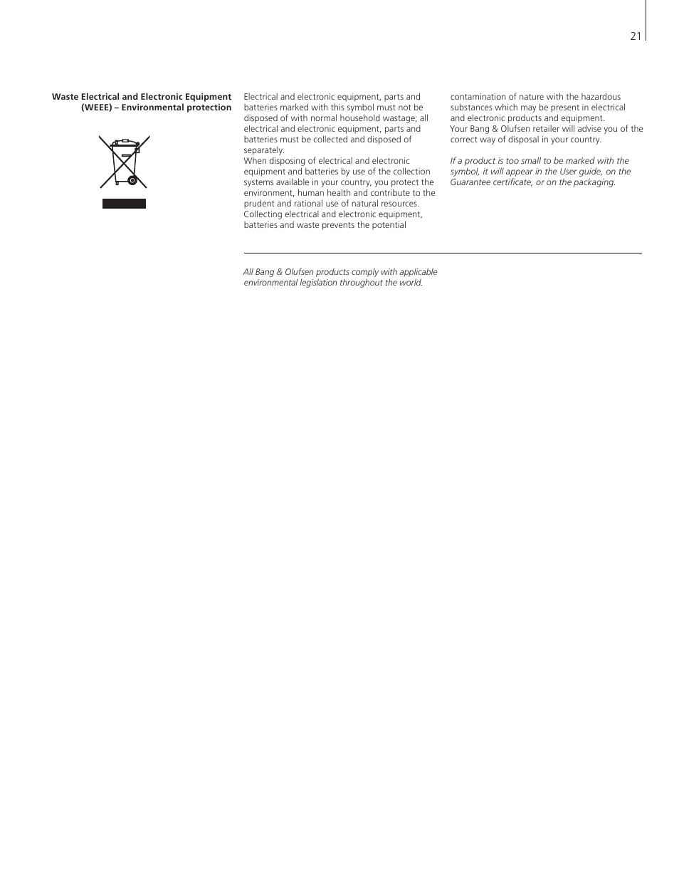 Bang & Olufsen BeoSound 5 Encore - Getting Started User Manual | Page 21 / 24