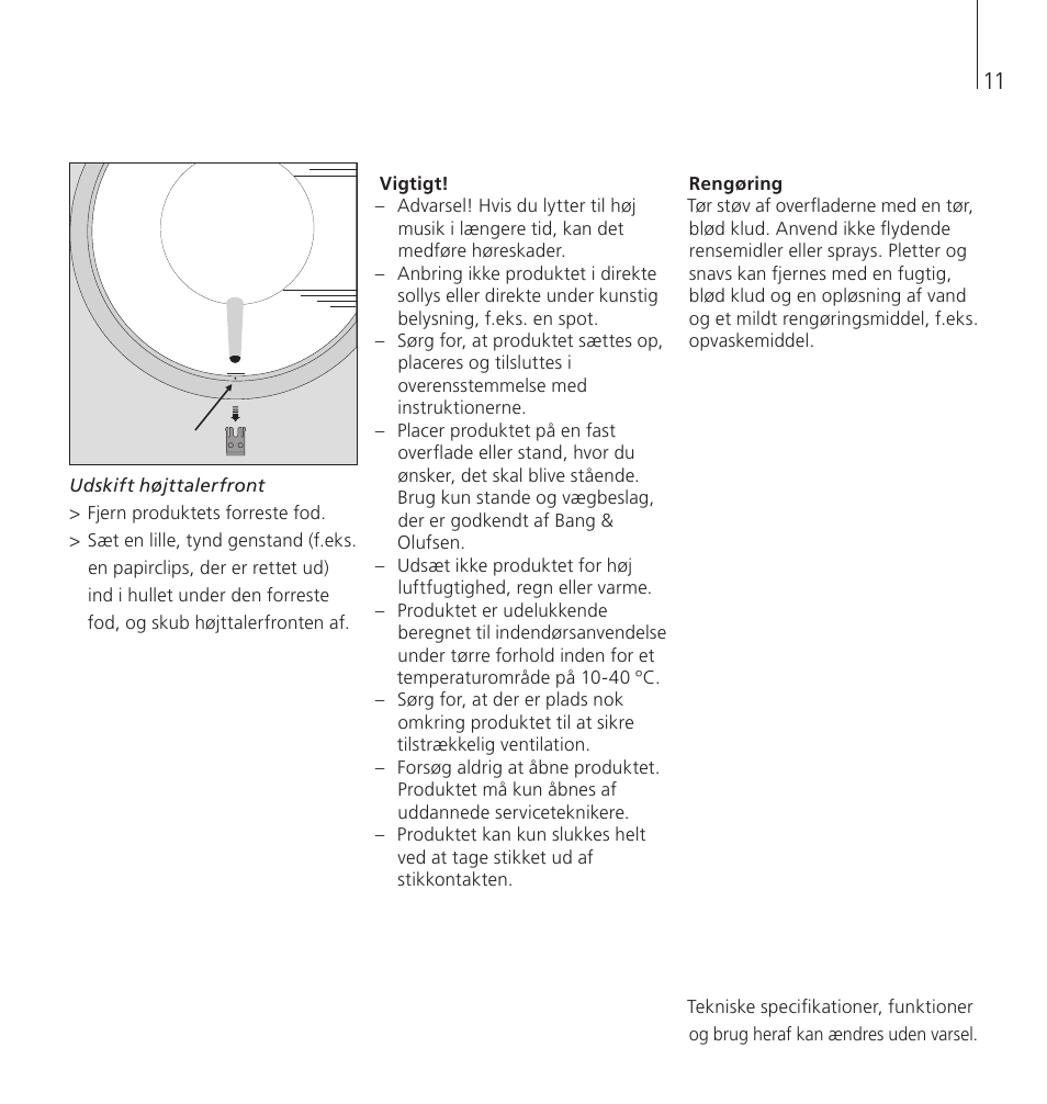 Bang & Olufsen BeoSound 8 - User Guide User Manual | Page 11 / 76