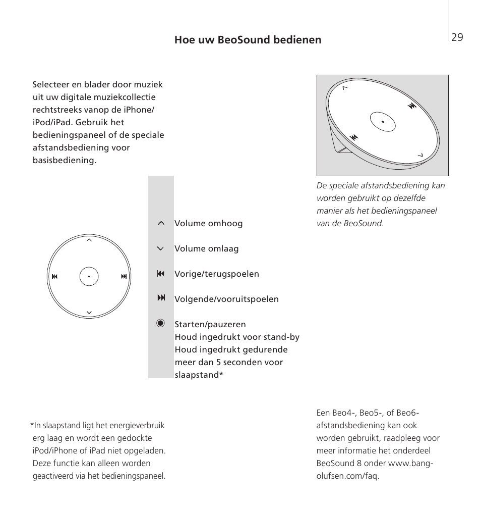 Bang & Olufsen BeoSound 8 - User Guide User Manual | Page 29 / 76