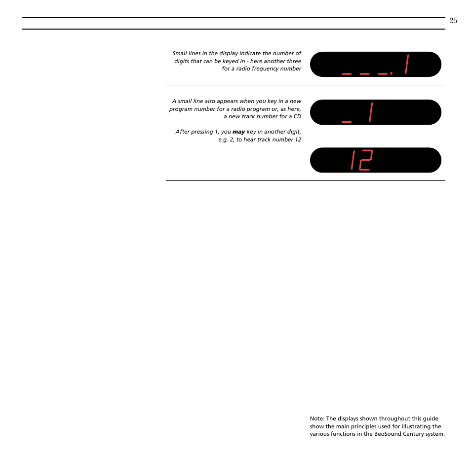 Bang & Olufsen BeoSound Century - User Guide User Manual | Page 25 / 29