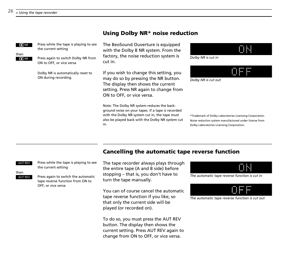 Bang & Olufsen BeoSound Ouverture - User Guide User Manual | Page 26 / 44