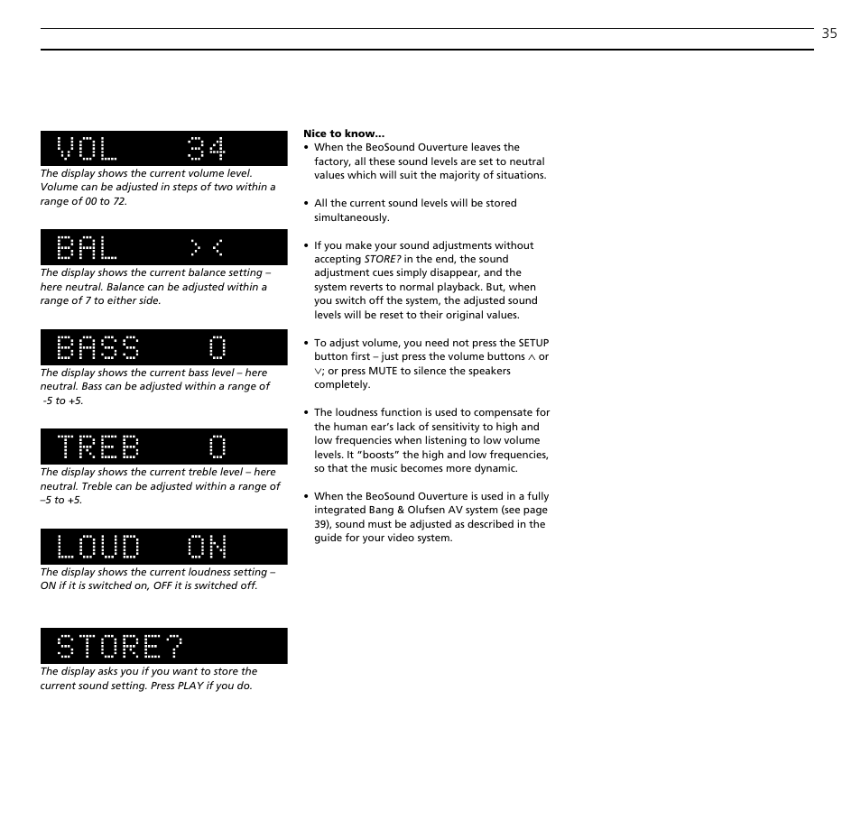 Bang & Olufsen BeoSound Ouverture - User Guide User Manual | Page 35 / 44